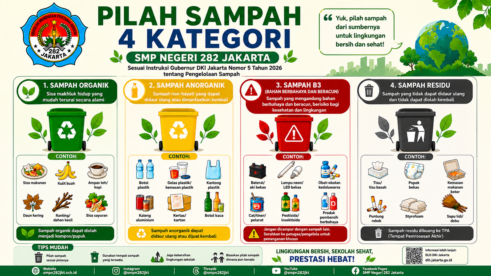 PILAH SAMPAH, WUJUDKAN SEKOLAH BERSIH DAN SEHAT!
