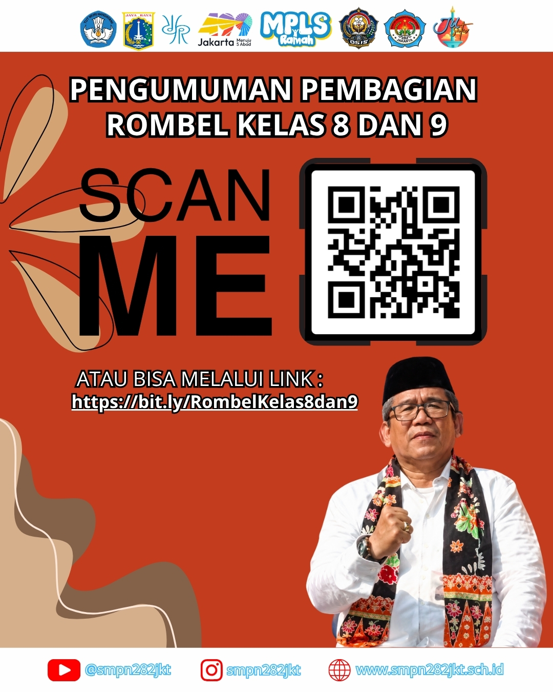 Pembagian Rombel Kelas 8 dan 9 - SMP Negeri 282 Jakarta